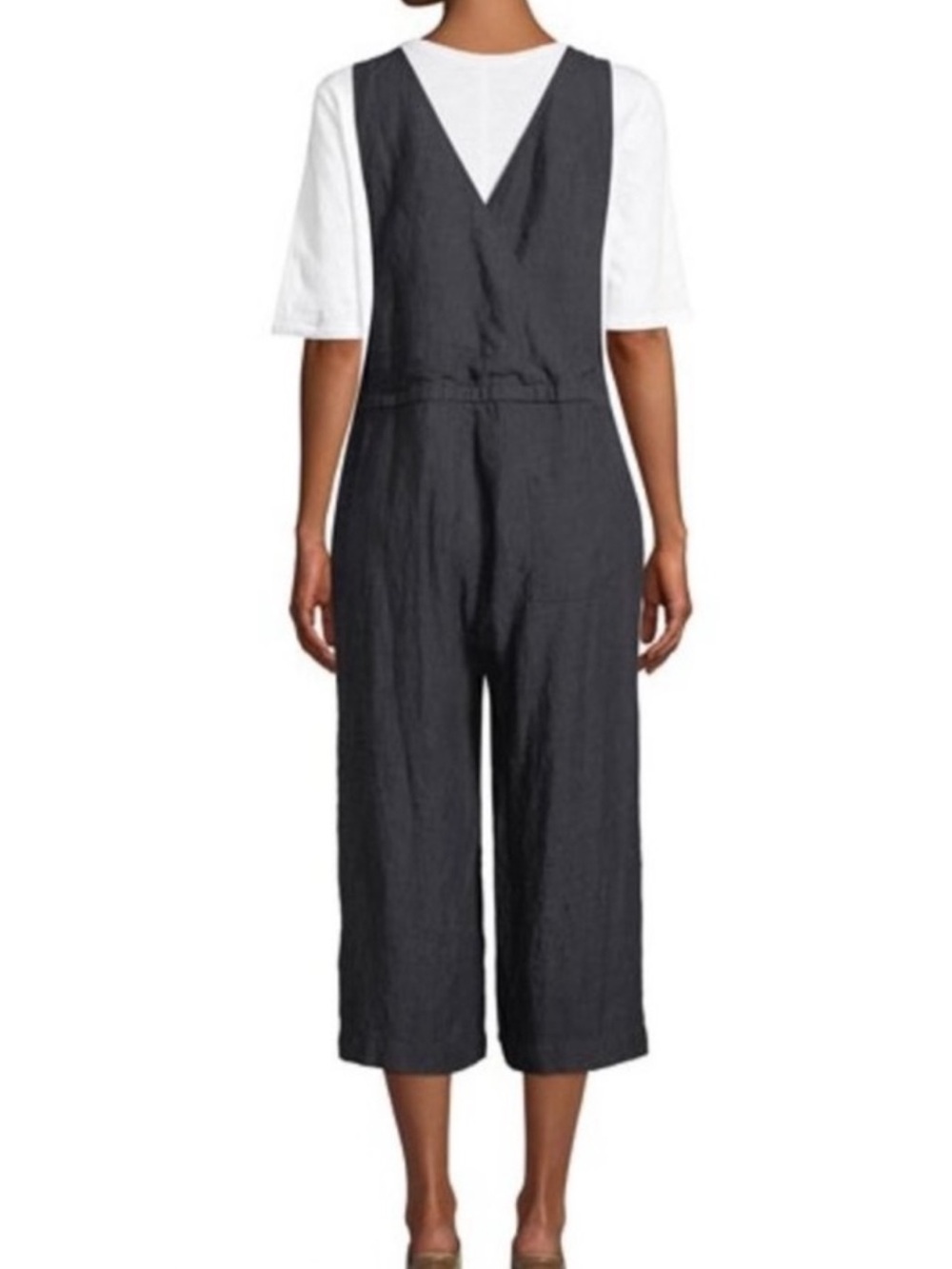 Eileen Fisher jumpsuit overall and organic linen - Picture 2 of 11
